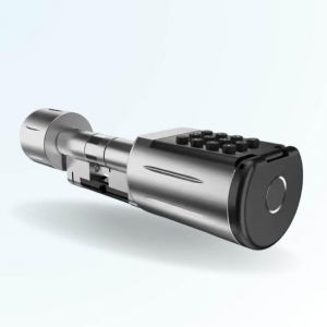 Cylindre &eacute;lectronique de serrure connect&eacute; &eacute;tanche LOCKY-6 V3 &agrave; empreinte digitale, code, badge et bluetooth
