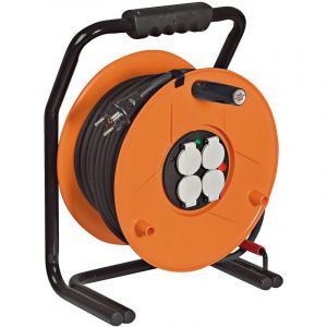 Enrouleur de câble Garant sp à 4 prises avec clapets IP44 - H07RN-F 3G1,5 40m