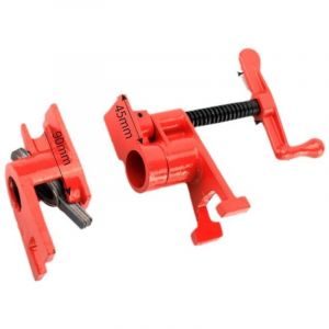 Serre joint 4 pi&egrave;ces 3/4" Serre-Joint en Tube Collier de Serrage Dispositif de Serrage Rapide, Set &Eacute;tabli de Travail du Bois en Fer