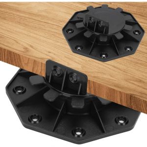 Tubiaz - swanew Plot réglable pour Dalles de 18 à 30 mm plots pour lambourde - Noir 10 pieces