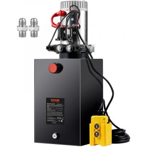 Mophorn - Pompe Hydraulique dc 12 v 14 l Groupe Hydraulique Double Effet Debit deHuile 3,44 L/min Max. Pression de Decharge 22 MPa pour Camion a