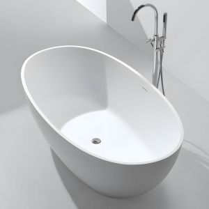 LOUNGE 150 - Baignoire ilot en Solid Surface 150 x 73 x 52(h) cm