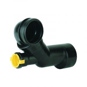 Ferrari Srl - Coude de sortie pour wc suspendu DN90/110, orientable, tuyau DN50