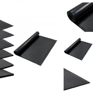 Tapis en caoutchouc antidérapant 1,2x5 m 3 mm Lisse - Tapis De Sol - Tapis Caoutchouc - Tapis Antidérapant - Protection Sol - Revêtement De Sol