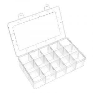 Sollbry - Boite Rangement Plastique Boite a Bijoux Casier Rangement Boite de Rangement Plastique Ajustable à Usages Multiples Petite Boite Plastique