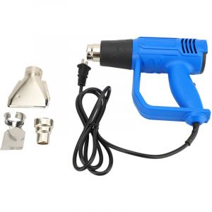 Zoternen - Décapeur Thermique 2000W Professionnel - Pistolet à Air Chaud 300-600℃ - 2 Vitesses - Buse Inox