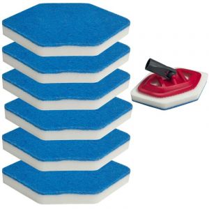 Applicable Pack 6 recharges de vadrouille de Bain et Baignoire Compatible avec Vileda Bath Magic Bathroom, &eacute;ponge Multi Surface