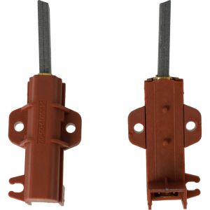 2x balais de charbon avec support compatible avec Indesit WIL8 F034450, WIL85XS F030530, WIL86 F030145, WIL9560HZ F054983 machine à laver, rouge