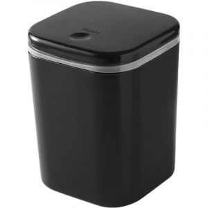 Petite Poubelle de Table Bureau avec Couvercle,Mini Corbeille pour Toilette wc,Salle de Bain,Chambre,Cuisine,Litiere Chat (Noir)
