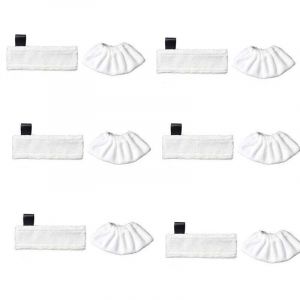 Compatible avec les accessoires de chiffon vapeur Karcher Black Label et le , XU,balai vapeur Karcher Magic Floor Mop SC Series (6 Black Label + 6