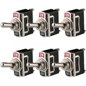 [JAMAIS UTILIS&Eacute;] Interrupteur &agrave; Bascule 12V-24V-48V-110V/10A, 220V-230V/6A, SPST ON/OFF 2 Positions 2 Broches, pour Voiture Tableau de Bord Lumi&egrave;re