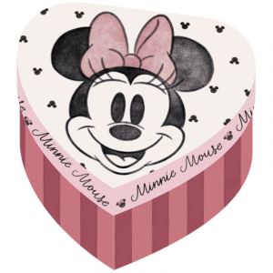 Boite de rangement en forme de C&oelig;ur 12x12x7 cm - Minnie Mouse