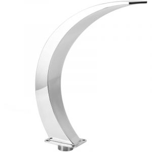 Jeffergarden Fontaine cascade de piscine, filetage interne G1, en acier inoxydable 304, Design arrondi et incurv&eacute;, pour l'ext&eacute;rieur, pour aire de jeux