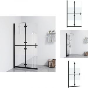 Vidaxl - Paroi de douche pliable Verre esg demi-dépoli 120x190 cm - Mur De Douche - Douche Italienne - Paroi De Douche - Verrière De Douche - Porte