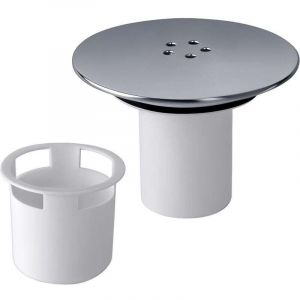 Trywise Bonde Douche 90 mm/115mm Bonde de Douche, Siphon Douche, Capot Bonde Douche Interchangeable Chrom&eacute;, Remplacement de Couvercle de Siphon