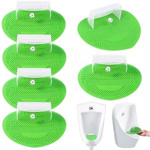 6 Pi&egrave;ces Ecrans pour Urinoir, Ecran D'urinoir de Football, Tamis D'urinoir pour Porte de Football pour Tous les Types de Centres Commerciaux, Bureaux