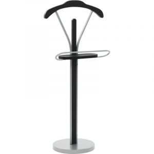 Valet de chambre 45 x 35 x 107 cm Noir et gris