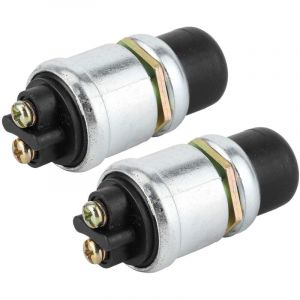 Memkey - Interrupteur &agrave; bouton poussoir 2 pi&egrave;ces klaxon interrupteur de d&eacute;marrage du moteur spst bouton poussoir d&eacute;marreur &eacute;tanche bouton poussoir