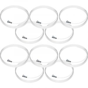 Lot de 10 câbles perlon Twister 200 cm - Fils de suspension transparents avec embout Twister pour accrochage sécurisé de cadres et tableaux - Charge