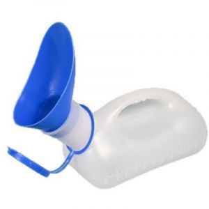 Urinoir Unisexe,Voiture Urinoirs de Toilette Etanches Bouteilles d'urine en Plastique Hommes et Femmes Pot de Chambre avec Couvercle et Entonnoir