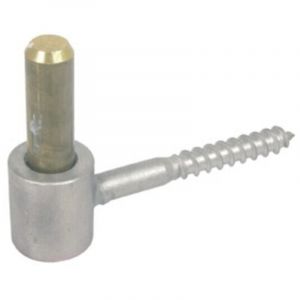 Gond à vis bois diamètre 10 x L 75 mm en inox 316 passivé axe laiton diamètre 16 - TORBEL INDUSTRIE