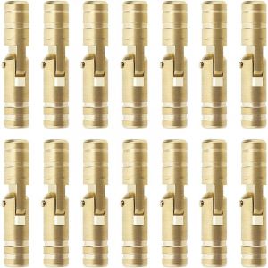 CCYKXA 30pcs Charni&egrave;res Dissimul&eacute;es en Laiton Cylindre Charni&egrave;re Fixe Cach&eacute;e Cylindrique Meubles Charni&egrave;re Cach&eacute;e pour Bricolage Artisanat Bo&icirc;tes &agrave;