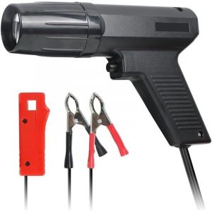 Coavas - Pistolet pince lampe stroboscopique 12V Light, Lampe Stroboscopique Automobile,Lampe Stroboscopique avec Pince &agrave; Induction et Deux Pinces