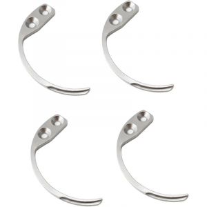 Lot de 4 Detacher Antivol Crochet, Crochet Antivol, Détacheur Antivol Portable en Alliage d'Aluminium - Outil de Sécurité Polyvalent pour Retirer