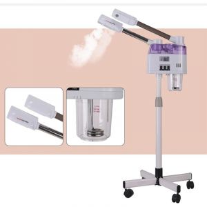Senderpick - Steamer facial, Sauna facial, Humidificateur, Steamer à l'ozone pour salon/maison/studio cosmétique, Spa Machine à pulvériser à 2 têtes