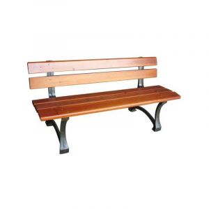 Banc en fonte/bois pour jardin, 150 cm, Vette 03806