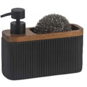 ANDREA HOUSE CC25149 Dispensador Cer&aacute;mica/Acacia Ng - ref: CC25149