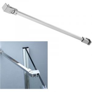 Barre de Stabilisation 500mm, acier inoxydable，Barre Stabilisatrice pour Paroi de Fixation de Douche/Paroi de Douche &agrave; l'italienne/Sans Cadre Porte