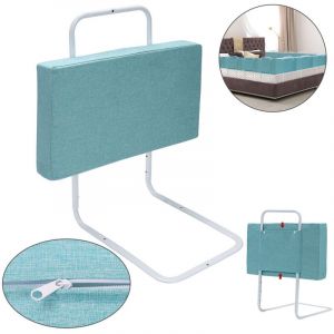 Wolketon Barri&egrave;re de lit r&eacute;glable en hauteur 50 cm Anti-chute Tube en acier r&eacute;glable de 40 &agrave; 60 cm Pour lit d'enfant lit de parent Vert marin