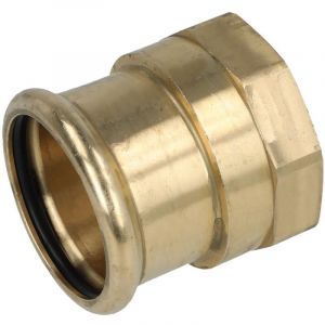 Banyo - Raccord à sertir laiton rouge manchon de transition 42 mm x 1 1/2'' ff contour m