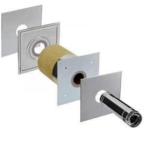 Poujoulat - Kit de travers&eacute;e de mur - conduit ext&eacute;rieur