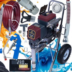 Zenthril Delta L HyperElite &ndash; Station de Pulv&eacute;risation Airless 4000W, 23MPa, 8L/min, 0,043" Moteur Brushless, ZenControl, Voice Assist Pour Peinture