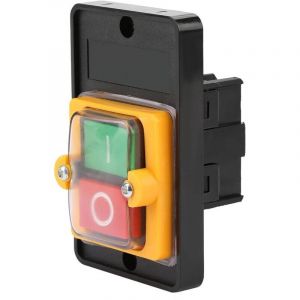 Interrupteur &agrave; bouton interrupteur pour b&eacute;tonni&egrave;re interrupteur &agrave; bouton &eacute;tanche machine-outil, bouton de commutation &eacute;tanche AC220V/380V 10A (sans