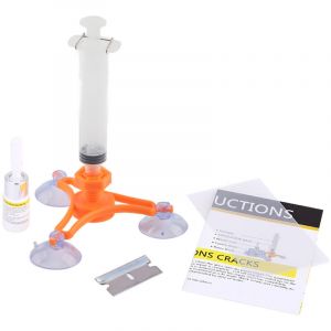 Kit de R&eacute;paration de Pare-brise, Bricolage Fissure de R&eacute;sine Scellant R&eacute;paration de Pare-brise de Voiture Ensemble outil de r&eacute;paration de pare-brise