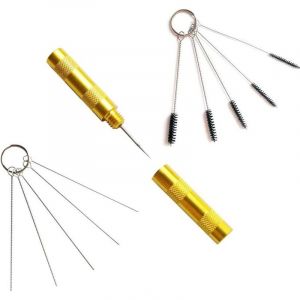 Airbrush Cleaner Kit de Nettoyage de Pistolet de pulv&eacute;risation Outils de r&eacute;paration de Brosse &agrave; Aiguille