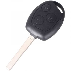 Coque clé pour Ford Fiesta Focus Mondeo Transit Ka Cmax Connect Galaxy - 3 Boutons - Plip clé télécommande avec Lame Phonillico
