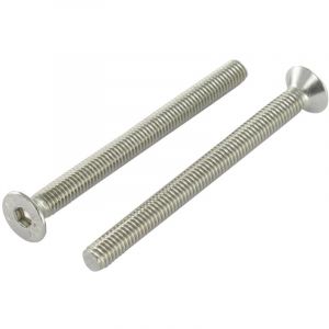 Vis Express - Vis métaux fhc tête fraisée empreinte hexagonale creuse Clé de 4 HC4 M6X45 Filetage total Inox A4-100 pièces