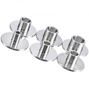 Jeu de 6 Bagues de Guidage en Acier Inoxydable (10-20mm) - pour Gabarit de D&eacute;fonceuse