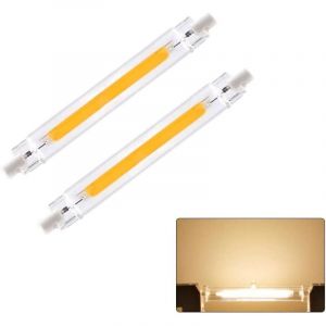 R7S 118mm LED Dimmable, R7S LED 118mm 10W Blanc Chaud, Ampoules 10W R7S LED 118mm Dimmable, 10W R7S LED Remplacement pour Ampoules Halog&egrave;nes 100W,