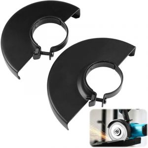 Lot de 2 Carter Aspiration Meuleuse 125 mm et 150 mm, Métalliques Accessoires pour Meuleuse D'angle Disqueuse,Capot de Protection Meuleuse,
