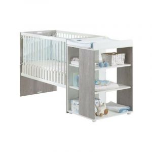 Baby Price - Lit bébé Combiné Evolutif babyprice sitta - Couchage 60 x 120 cm - Transformable en lit 90 x 190 cm