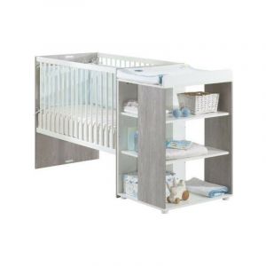 Lit bébé Combiné Evolutif babyprice sitta - Couchage 60 x 120 cm - Transformable en lit 90 x 190 cm