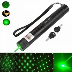 Puissant Pointeur Laser Vert 10000m 532nm Pointeur Laser Vert Haute Puissance, Gypsophila Green Light Lampe de Poche USB Pointeur Laser Pointeur