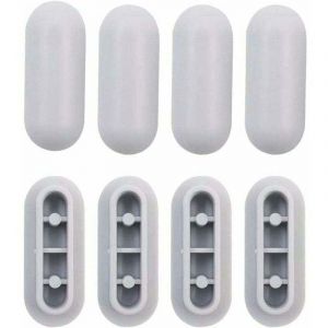 4 Pi&egrave;ces Tampon Universel pour Si&egrave;ge de Toilette Universel Chocs Kit de Tampon Abattant WC Plastique Toilette Pare-chocs Remplacement,de