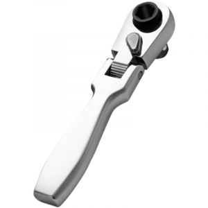 Mini Cl&eacute; Plate &agrave; Cliquet, Clef a Cliquet, Rapide &agrave; Man&oelig;uvrer Dans Les Espaces Restreints, Fabriqu&eacute;e en Acier &agrave; Haute Teneur en Carbone, Elle Est