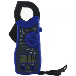 Fitags - Pince Volt et Ampèremètre Multimètre numérique pince ac dc Voltmètre Ampèremètre Ohmmètre Volt Testeur lcd Mètre(bleu) mns